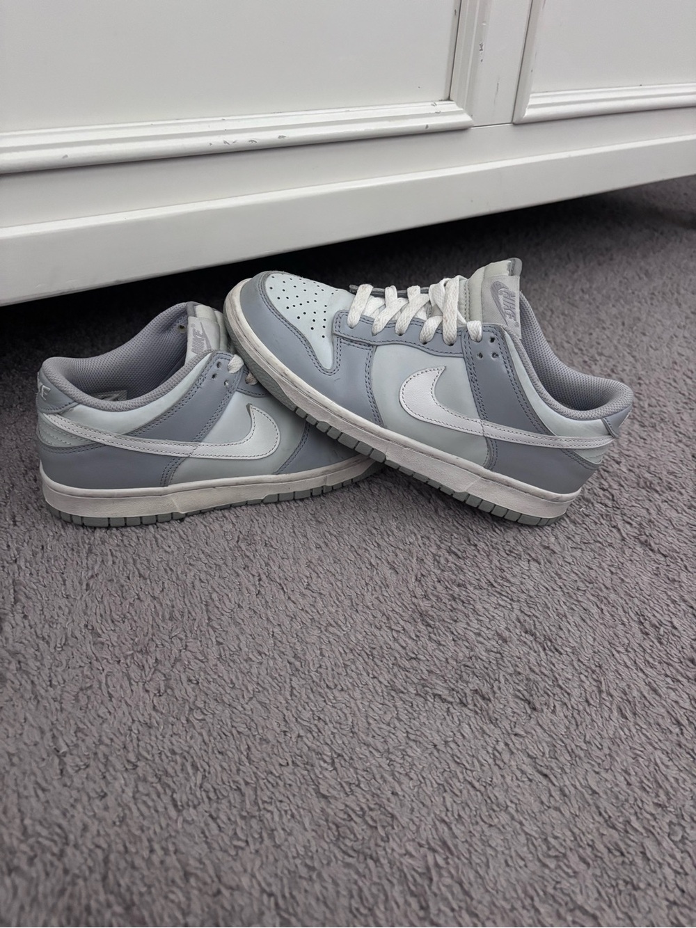 Nike dunk Low sneakers - Gray and White